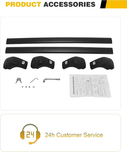 Miniatura 3 de Barras transversales para portaequipajes de techo de 260 libras para KIA Sorento y Sorento 2021-2026 HYBIRD y Sorento barras transversales de carga