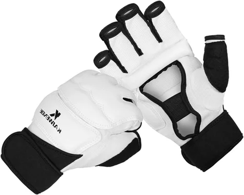 Guantes de kickboxing de medio dedo, también aptos para entrenamiento de taekwondo, entrenamiento ligero, Muay Thai, artes marciales (Karav MAGA),