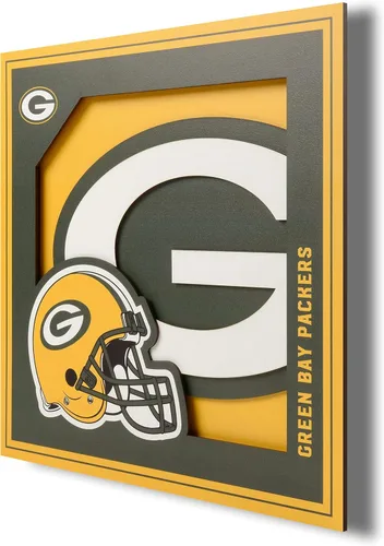 Miniatura 9 de YouTheFan Arte de pared de la serie de logotipos 3D con licencia oficial de la NFL, hecho de múltiples capas, listo para colgar en la pared, diseño