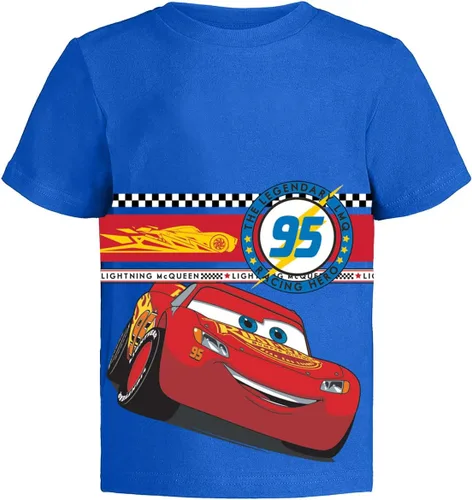 Miniatura 3 de Disney Cars - Lightning McQueen Boys Graphic T-Shirt (3 Pack)