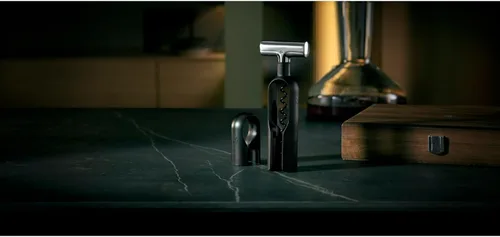 Miniatura 2 de WMF Baric - Juego de sacacorchos de vino de 3 piezas, accesorios para vino, cortador de aluminio, tapón de botella, en caja de madera de nogal