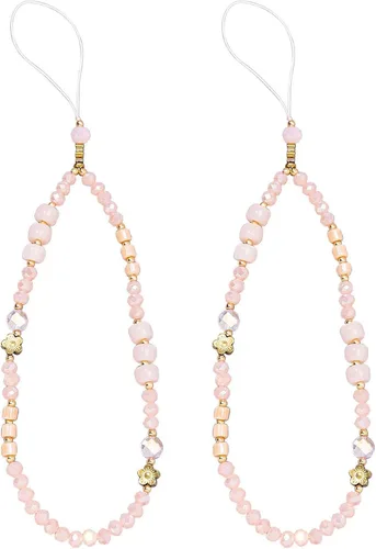 Miniatura 28 de Beaded Phone Charm Cute Fixed Beads Pearl Wristlet Chain Camera Wrist Strap CarKey Lanyard