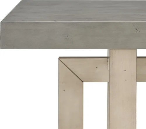 Miniatura 7 de Mesa de consola de madera de 152 cm con tapa de chapa de roble y patas curvadas delgadas de madera de goma, elegante mesa de sofá para sala