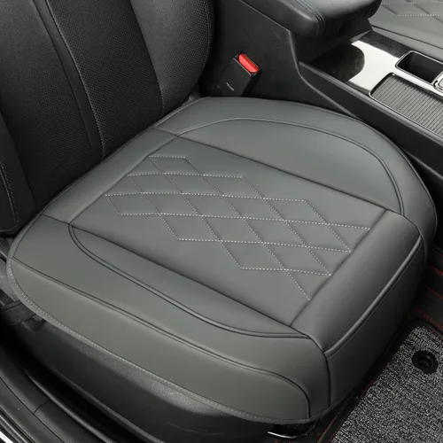 Miniatura 8 de JOJOBAY Funda de Cuero para Asiento de Automóvil, Fundas de Asiento Inferior para Automóviles, Protector de Asiento Delantero (Inferior), Apto