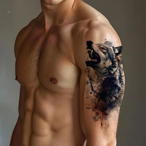 Miniatura 8 de Everjoy 25 hojas de calcomanías temporales de tatuajes de bestia dura, 12 hojas de tatuajes falsos de animales de acuarela de brazo grande, 13