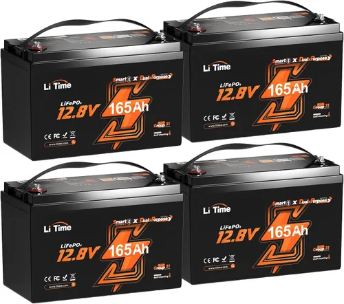 Miniatura 19 de Litime Batería LiFePO4 para motores de trolling de 12V 100Ah (Grupo 31), baterías de litio Bluetooth de 12 voltios, máx. 15000 ciclos profundos