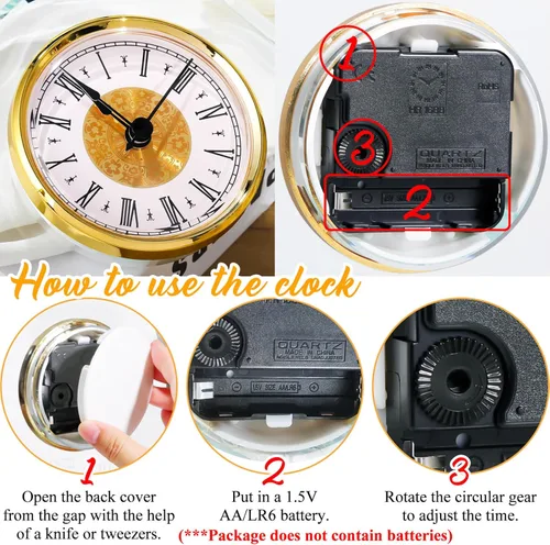 Miniatura 5 de YWHL Regalos de reloj de aniversario de boda de 50 años para padres y abuelos, regalos de aniversario de 50 años para parejas, relojes de mesa