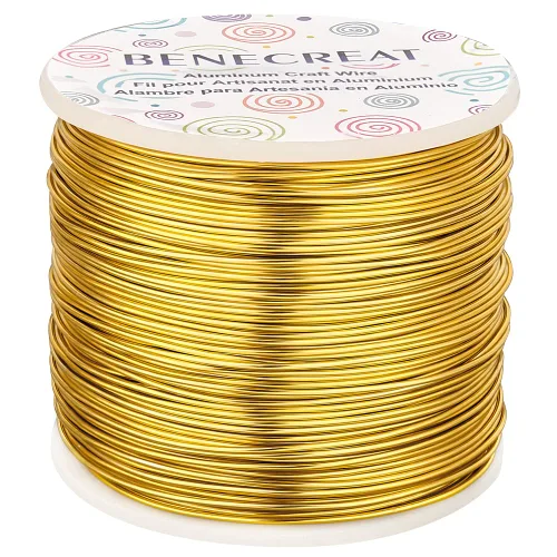 Miniatura 57 de BENECREAT -Alambre de aluminio para joyería de calibre 9, 55 pies, alambre metálico flexible para esculpir, ideal para manualidades de Halloween