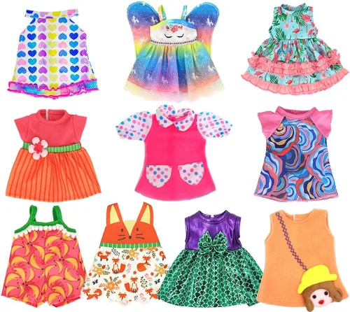 ebuddy 10 juegos de ropa de muñeca de bebé viva, ropa y accesorios para muñecas de 10 pulgadas, muñecas de bebé de 12 pulgadas