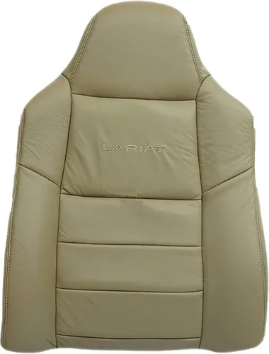 Compatible con 2003 2004 2005 2006 2007 Ford F250 F350 Lariat Crew Cab Funda de asiento de cuero para conductor con respaldo reclinable, reemplazo