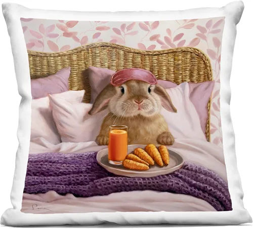 Miniatura 10 de Stupell Industries - Breakfast in Bed Puppy Indoor Pillow, 18 x 18 - Made in USA - By Lucia Heffernan