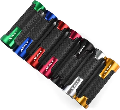 Miniatura 6 de Universal for Y&AMAHA Xmax 125 250 300 400 Motorcycle Handlebar Grips Racing Handle Grips Aluminium Comfortable Soft Rubber Hand Bar Grip