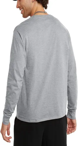 Miniatura 2 de Champion Camiseta para hombre, camiseta clásica de manga larga, cómoda, suave para hombre (regular o grande y alto)