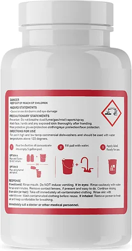 Miniatura 5 de Active Element - Detergente comercial para lavavajillas - Hace dos cubos de 5 galones - Detergente industrial para platos - Para lavavajillas