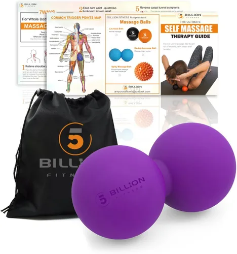 Miniatura 2 de 5BILLION FITNESS Pelota de Masaje de Maní, Doble Pelota de Lacrosse y Pelota de Masaje de Movilidad para Terapia Física, Herramienta de Masaje