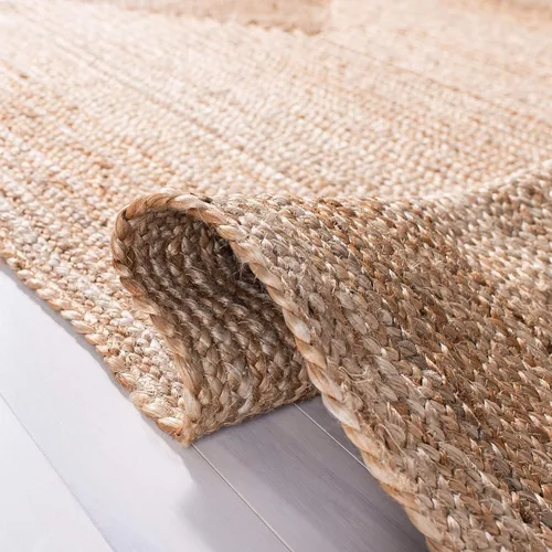 Miniatura 6 de SAFAVIEH Alfombra 5x8 - Colección Cape Cod - Marrón Natural, Jute Trenzado Hecho a Mano de Trama Plana (CAP252A)