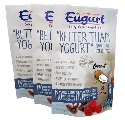 "Better Than Yogurt" Make At Home Mix (¡Sin lácteos y soja!) (Coco, paquete de 8)