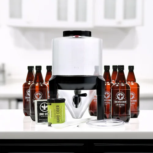 Miniatura 7 de Kit de sidra dura extra – NO REQUIERE AIRLOCK O SIFÓN – Fermentador cónico elimina los sedimentos y hace que la sidra dura hecha en casa sea malvada