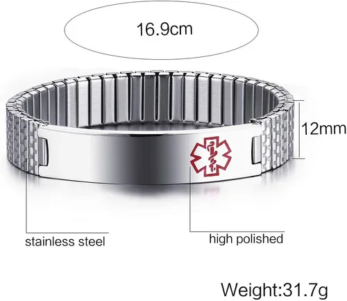 Miniatura 2 de VNOX Pulsera elástica de acero inoxidable chapado en oro negroplataoro para mujer y niña