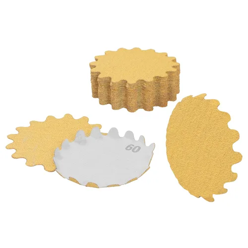 Miniatura 21 de Keystone Flex Edge Gold - Discos de lijado de gancho y bucle de 1 pulgada, papel de arena ondulado para lijadoras de cuencos y accesorios de lijado