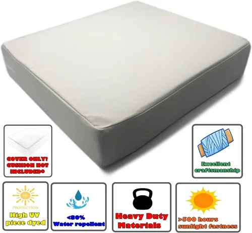 Miniatura 5 de CozyLounge Funda de cojín para silla de patio para interiores y exteriores, repelente al agua, alta resistencia a los rayos UV