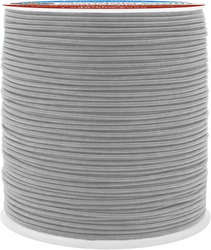 Miniatura 20 de Mandala Crafts Cuerdas elásticas color burdeos de 0.079 pulgadas para hacer joyas y cuentas, cuerda elástica de 76 yardas, hilo elástico redondo