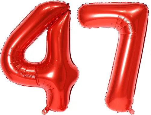 Miniatura 86 de Globo de helio rojo del número 10 de 40 pulgadas, autosellado para decoración de fiesta de cumpleaños y decoración de fiesta de aniversario (rojo 10)