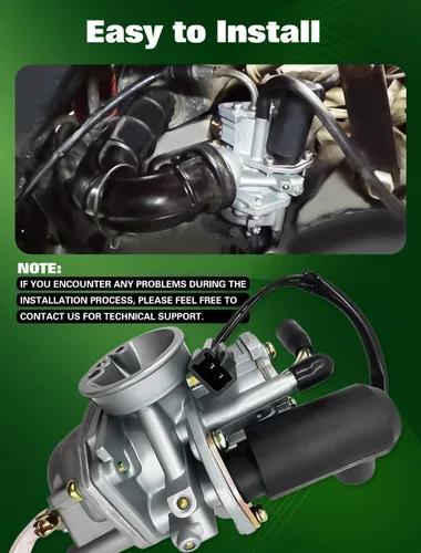 Miniatura 5 de Carburador Compatible con 50cc 70cc 90cc 100cc 110cc ATV de 2 tiempos CAN AM Bombardier DS 90 DS50 Eton Alpha Sport LG Colt Cobra 50 90 Carb
