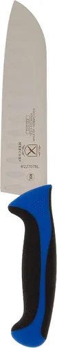 Miniatura 4 de Mercer Culinary Millennia Colors - Juego de 5 tableros magnéticos con asas azules, madera de caucho
