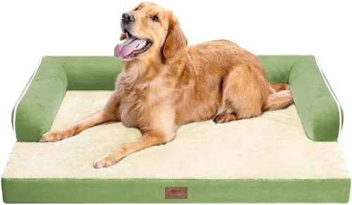 Miniatura 82 de Cama ortopédica impermeable para perros pequeños, cama para perros de tamaño mediano, cómoda cama para mascotas y gatos con lados, funda extraíble