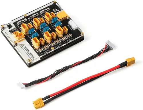 HGLRC Thor 6 Puertos Lipo Batería Balance Cargador Junta Pro 40A XT60 XT30 Plug 2-6S Integrado con Lipo Discharger para IMAX B6 ISDT Q6 Nano HOTA D6