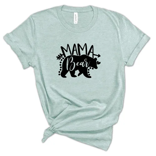 Miniatura 3 de Mama Bear Boho TShirt (3XL, Heather Peach)