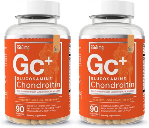 Essential Elements Glucosamina Condroitina MSM Boswellia Serrata Suplemento de ácido hialurónico para apoyo articular Suplemento antioxidante para
