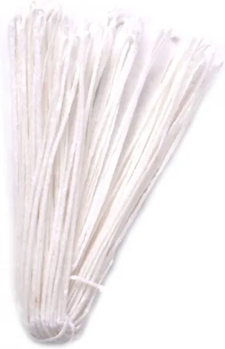 Miniatura 5 de Mecha de vela de cera larga blanca de 10 yardas, núcleo de algodón trenzado plano para lámparas de aceite de bricolaje, suministros de fabricación