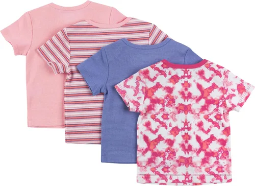 Miniatura 2 de Hanes Girls Baby T, Flexy Soft Stretch Shirt, Expandable Shoulder, 4-Pack