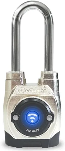 Miniatura 13 de 5th GEN - Candado inteligente para exteriores (paquete de 6, grillete largo) Bluetooth sin llave y bloqueo NFC, seguridad resistente a la intemperie