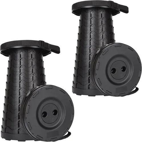 Miniatura 16 de Fishboy Taburete plegable mejorado, capacidad máxima de peso de 400 libras, ligero pero resistente, taburete plegable retráctil portátil telescópico