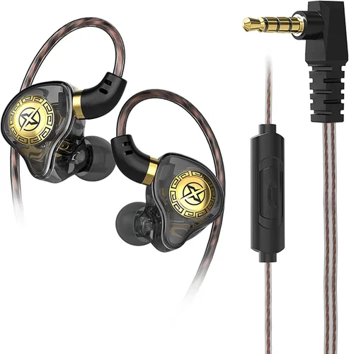 FEDAI Auriculares con monitor de oído X1, auriculares con cable de sonido superior 1DD, auriculares profesionales con aislamiento de sonido para