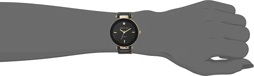 Miniatura 3 de Anne Klein Reloj de pulsera de cerámica con esfera de diamante genuino para mujer