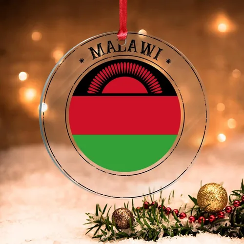 Miniatura 35 de Adornos de Navidad de Kazajstán, bandera de Kazajstán, recuerdo de Navidad, adornos de Navidad acrílicos, bandera nacional, recuerdo de país