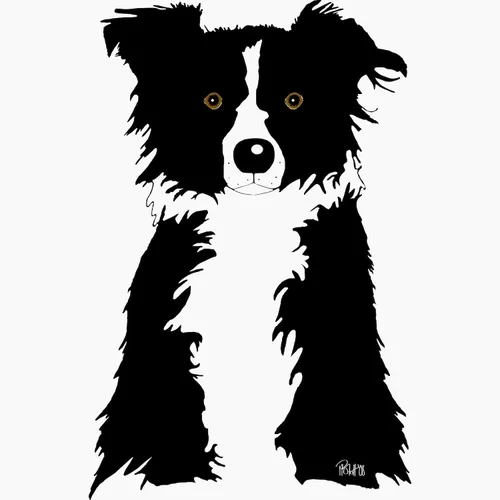 Miniatura 3 de CafePress Border Collie Tarjetas de felicitación plegadas (paquete de 10) mate