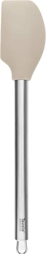 Tovolo Elements - Espátula de silicona con mango de metal para cocinar, hornear, mezclar y más, fácil de limpiar, apta para lavavajillas, espátula