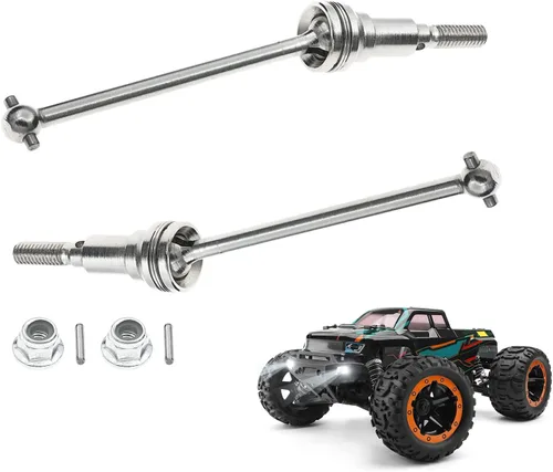 Miniatura 3 de kingsea Eje de transmisión de aluminio metálico, M16105 RC eje de transmisión delantero compatible con HAIBOXING1/16 16889 16889A S1601 RC Cars