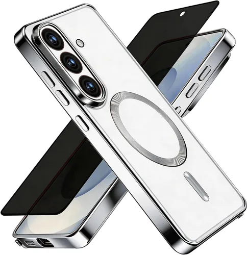Miniatura 31 de Misscase Funda MagSafe compatible con iPhone 12 Pro Max con protector de lente de cámara, protección completa, funda magnética transparente