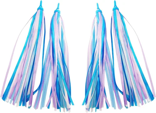 Miniatura 9 de Colorido bicicleta Streamer niñas niños bicicleta borla cinta manillar scooter serpentinas 2 pares 32 bandas
