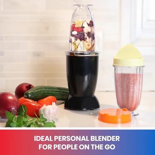 Miniatura 3 de Total Chef Miracle - Batidora eléctrica para batidos, trituración de hielo y función de pulso, licuadora de bala resistente, electrodomésticos