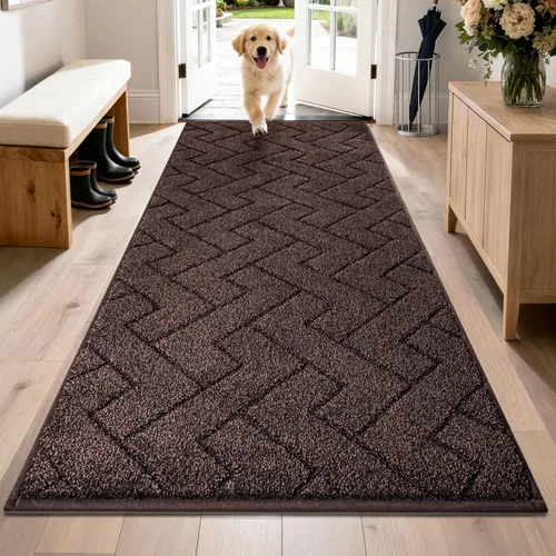 Miniatura 53 de PURRUGS Alfombra de fácil cuidado de 6 x 9 pies, antideslizante, lavable a máquina, tapete para puerta de perro, resistente a las manchas