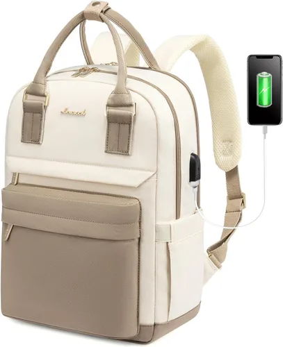 LOVEVOOK Mini mochila para mujeres y niñas, elegante mochila impermeable con puerto USB, bonita mochila para la escuela, viajes, fiestas, 14 pulg.,