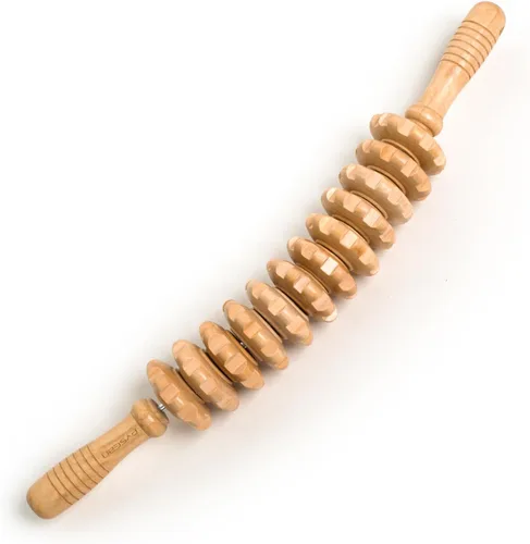 Miniatura 11 de Kit de masaje de terapia de madera 7 en 1, realiza drenaje linfático, relaja tus músculos, alivia el dolor muscular, anticelulítico