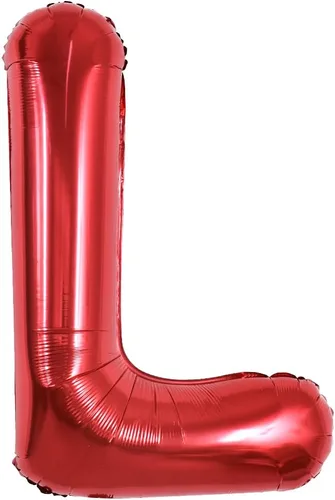 Miniatura 30 de TONIFUL Globos de Letras Rojas Brillantes Grandes de 40 Pulgadas A-Z, Globos Gigantes Jumbo de Helio de Papel de Aluminio Mylar Letra K Grande